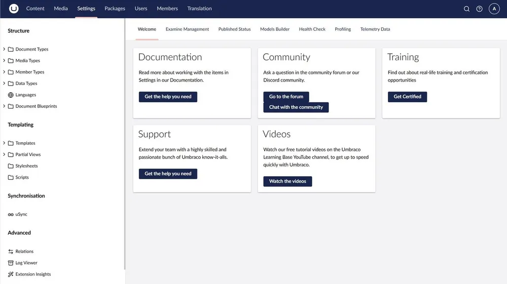 Australian business team reviewing Umbraco CMS company and platform information